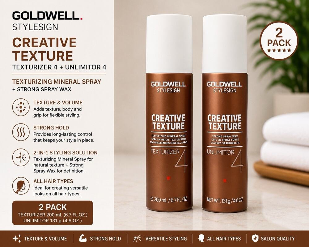 Goldwell StyleSign Texture Spray Wax Duo Texturizer 4 + Unlimitor 4 Set